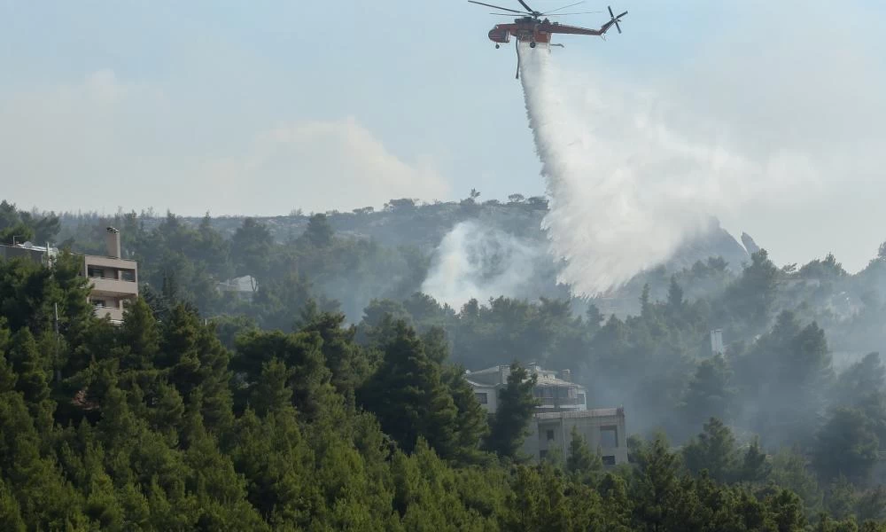 Φωτιά στη Μάνη: Νέες αναζωπυρώσεις στην ορεινή περιοχή του Κρυονερίου